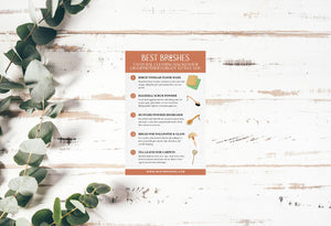 Rustic infographic titled “5 Natural Cleaning Hacks Your Grandmother Forgot to Tell You” by Best Brushes.