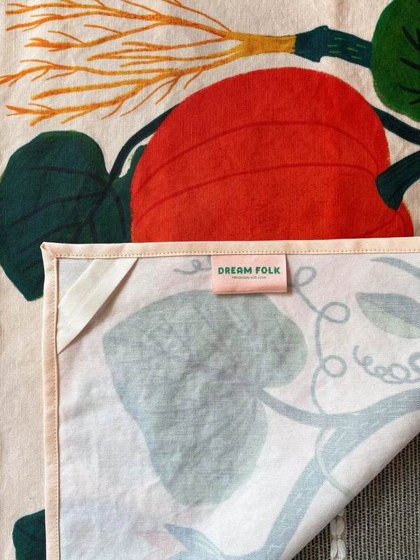 Pumpkin Garden Tea Towel - Best Brushes