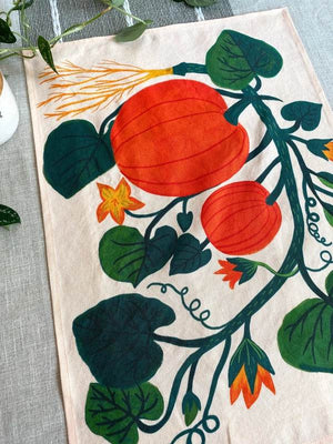 Pumpkin Garden Tea Towel - Best Brushes