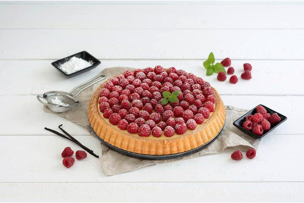 Black Metallic 30 cm Upside Down Pie Dish | Non-Stick Tart & Quiche Pan