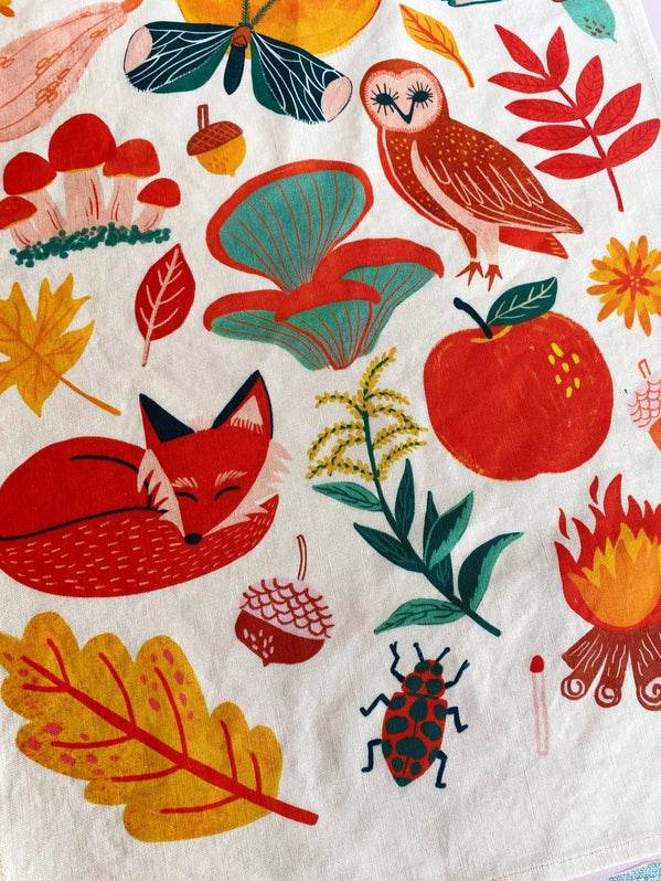 Favorite Fall Things - Tea Towel - Best Brushes