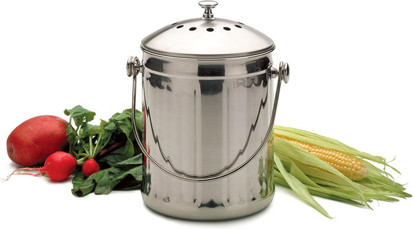 Stainless Steel Compost Pail - Best Brushes