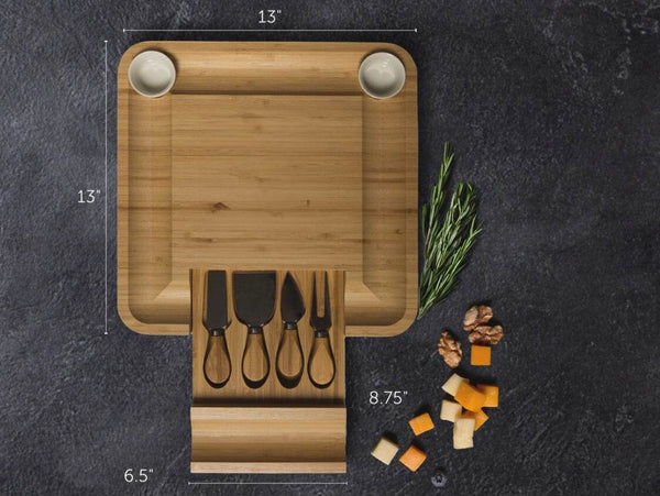 Cheese Board w. Cutlery Drawer - Best Brushes