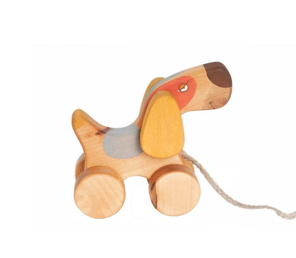 Wooden Pull Toy - Terrier Dog - Best Brushes