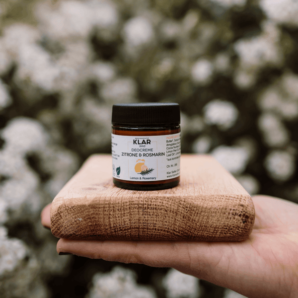 Klar’s Natural Deodorant Cream - Lemon & Rosemary - Best Brushes