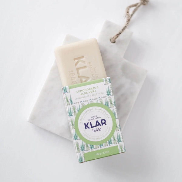 Klar's Lemongrass & Aloe Vera Shampoo Bar - Best Brushes