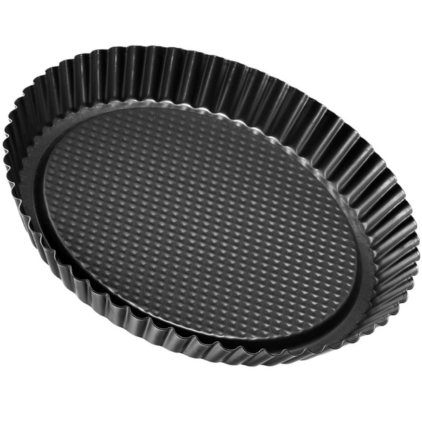 Black Metallic 30 cm Upside Down Pie Dish | Non-Stick Tart & Quiche Pan