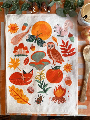 Favorite Fall Things - Tea Towel - Best Brushes
