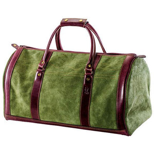 Green Suede & Leather Duffle - Best Brushes
