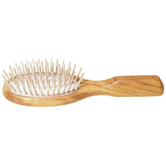 Small Oval Wooden Bristle Hair Brush - Best Brushes