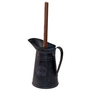 Black Toilet Brush in Pitcher Holder - Best Brushes
