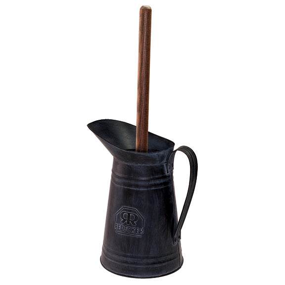 Black Toilet Brush in Pitcher Holder - Best Brushes