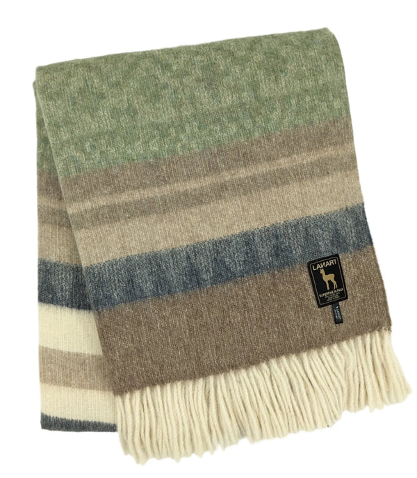 Cherokee Throw Blanket | Parsley Alpaca-Blend