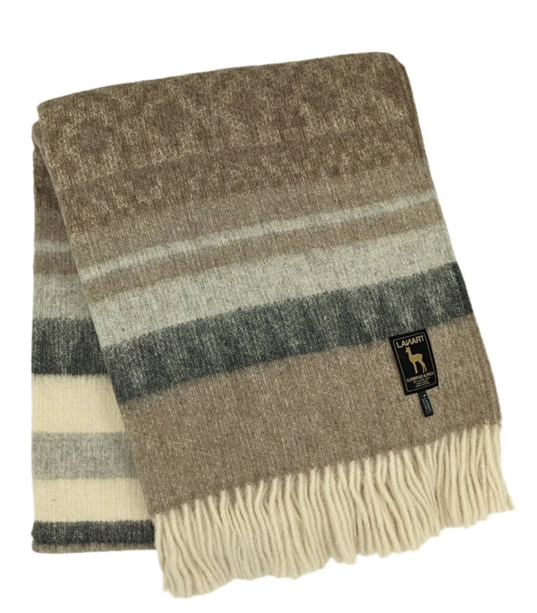 Cherokee Throw Blanket | Cumin Alpaca-Blend