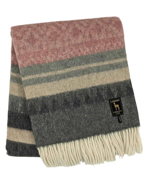 Cherokee Throw – Rosespice | Soft, Breathable Alpaca-Blend Lap Throw