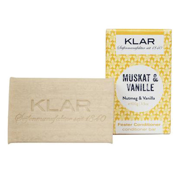 Klar's Nutmeg & Vanilla Conditioner Bar