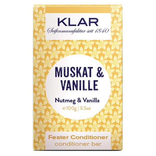 Klar's Nutmeg & Vanilla Conditioner Bar