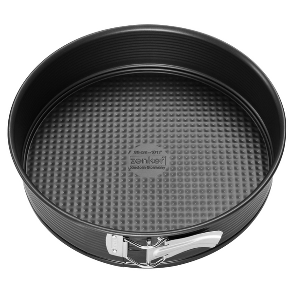 Black Metallic 28 cm Hinged Tin | Non-Stick Springform Cake Pan