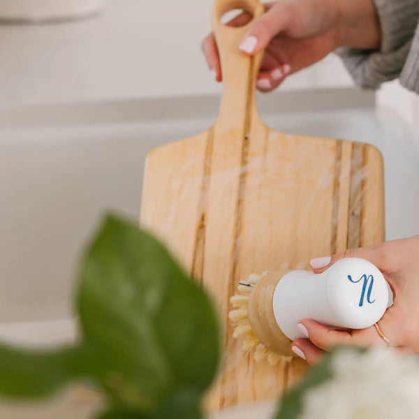 Brush with Dish Soap Stick