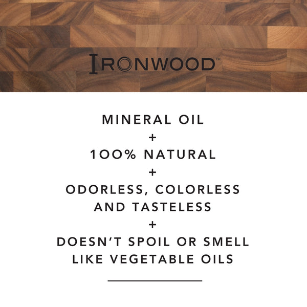 Ironwood Gourmet Butcher Block Oil - Best Brushes