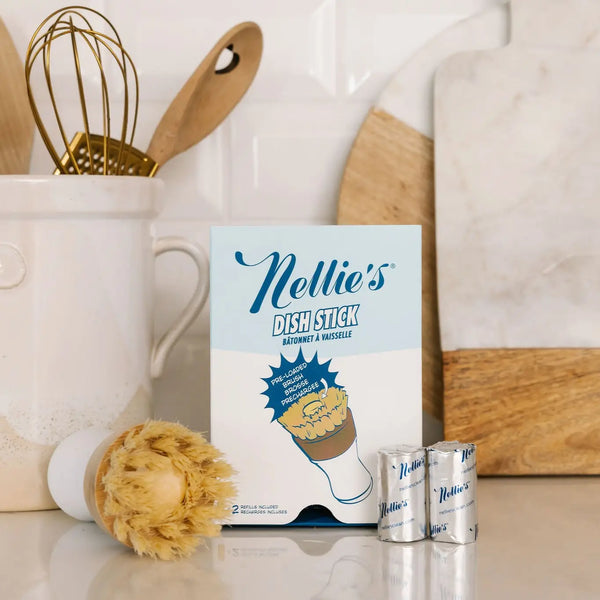 Brush with Dish Soap Stick