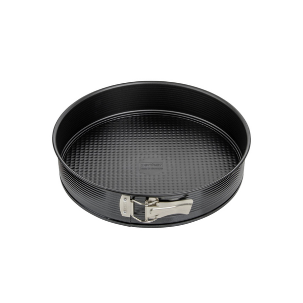 Black Metallic 28 cm Hinged Tin | Non-Stick Springform Cake Pan