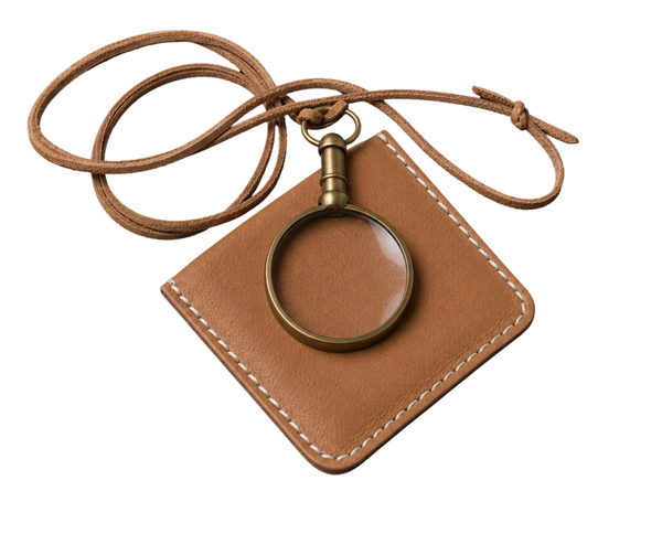 Field Pocket Magnifier – Hand-Stitched Leather