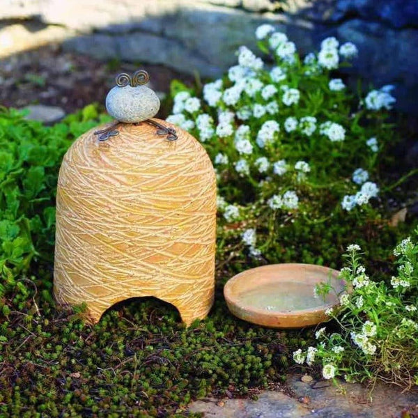 Terra Cotta Toad House and Bath