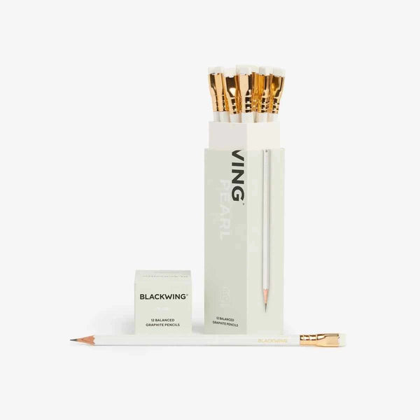 Blackwing Pearl Pencils Set of 12 | Balanced Graphite Pencils with Pearlescent Finish