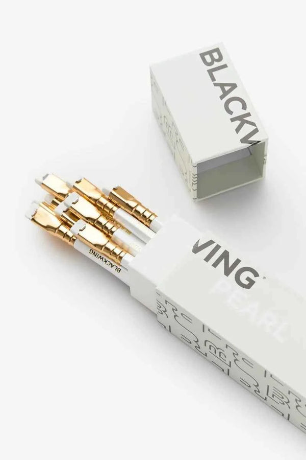 Blackwing Pearl Pencils Set of 12 | Balanced Graphite Pencils with Pearlescent Finish