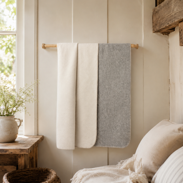 Love Throw - Bed Blanket - Reversible Superfine Alpaca
