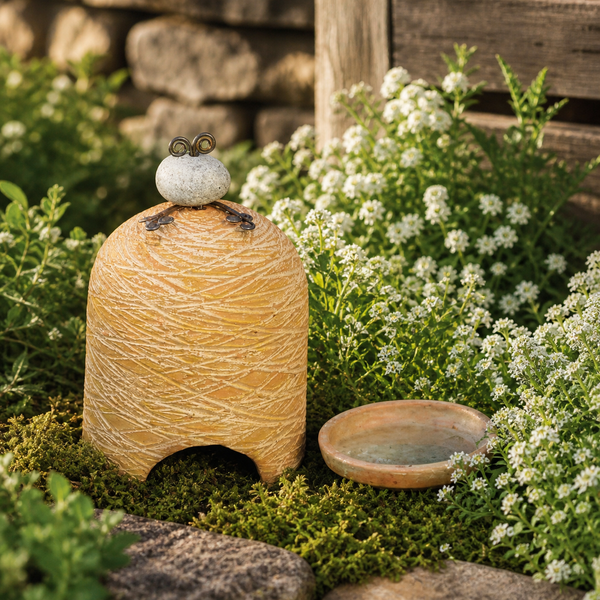 Terra Cotta Toad House and Bath