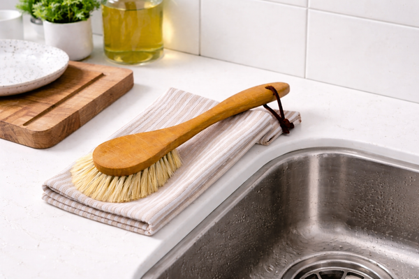 Extra Large Brush Head Tampico Fibre Dish Brush - Best Brushes