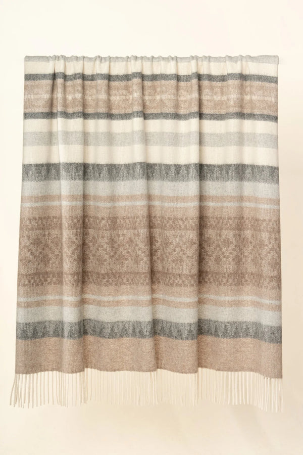Cherokee Throw Blanket | Cumin Alpaca-Blend