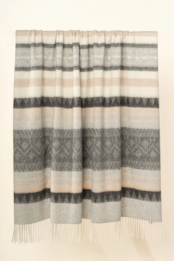 Cherokee Throw – Juniper | Soft, Breathable Alpaca-Blend Lap Throw