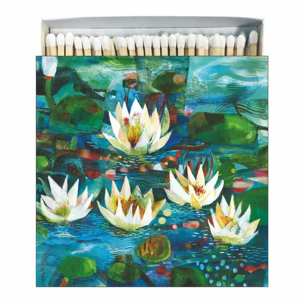 Matches in Square Box-Nelumbo | Decorative Hungarian Matches