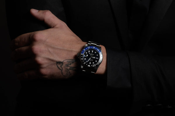 Ternos Professional Automatic 200m GMT Black Blue Diving Watch