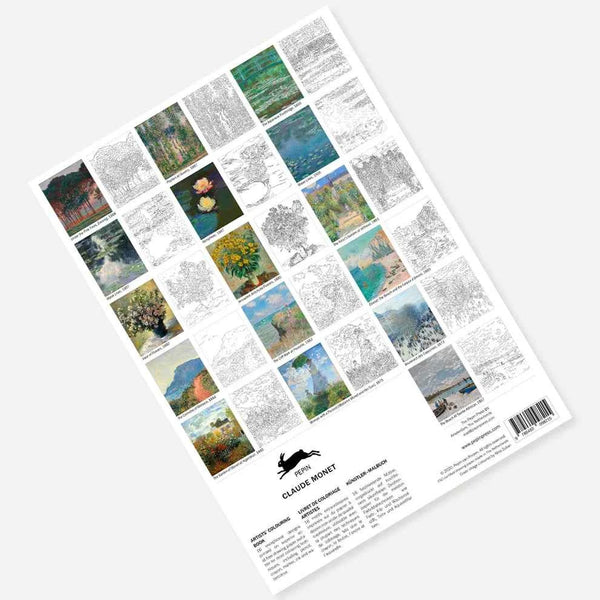 PEPIN Artists' Coloring Books - CLAUDE MONET