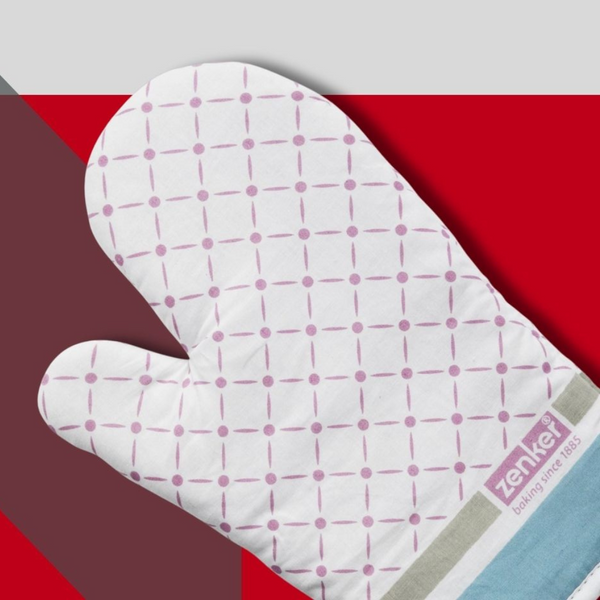 Cotton Oven Mitt | Heat-Resistant Kitchen Glove 28 × 18 cm