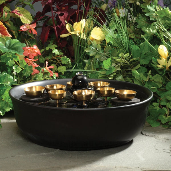 Water Bell Fountain — Musical Flow & Gentle Chimes