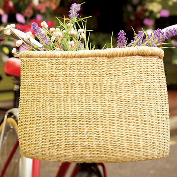 Bolga Bicycle Basket