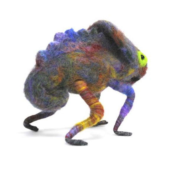 Felted Chameleon