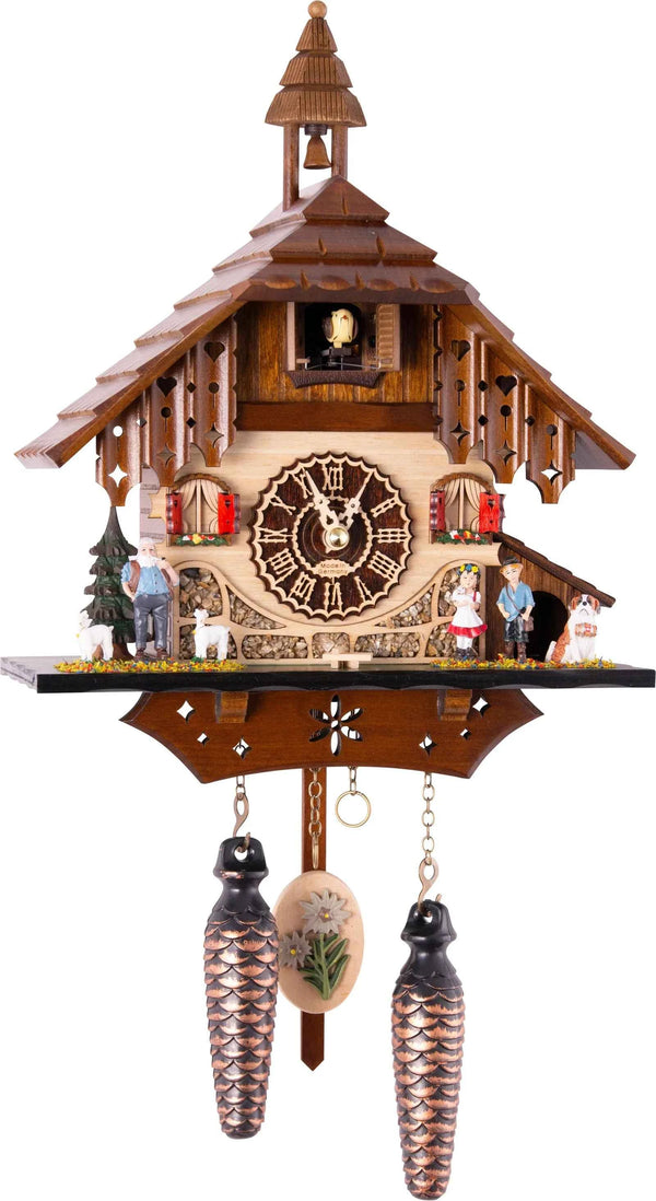 Passauer Mountain Hut - Quartz Chalet 31cm Cuckoo Clock