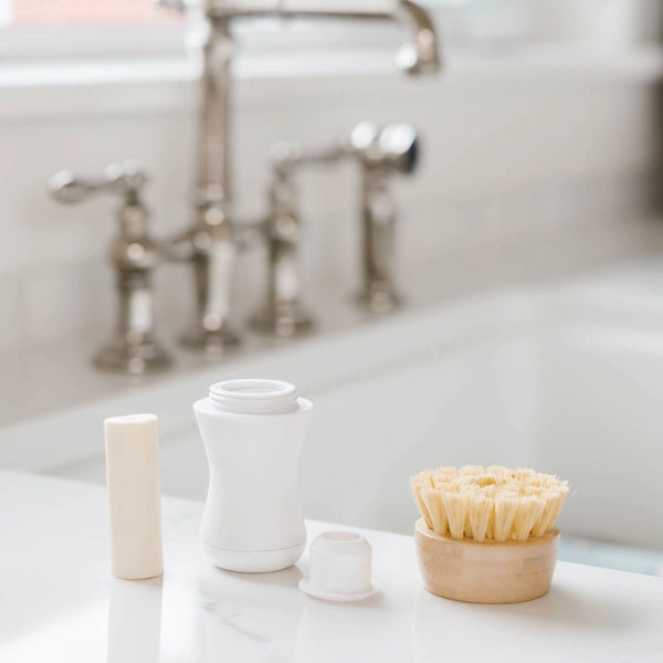 Brush with Dish Soap Stick