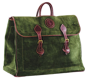 Green Suede Travel Bag