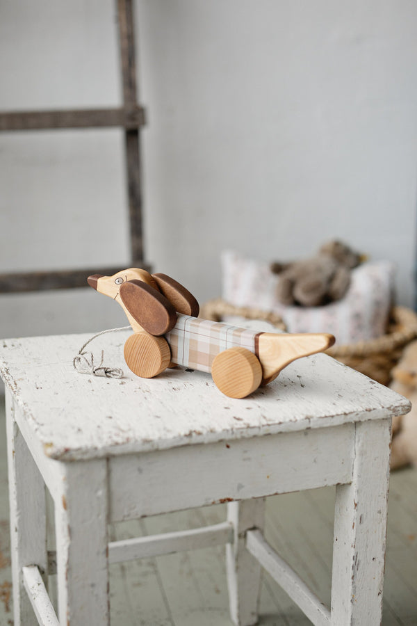 Wooden Pull Toy - Sausage Dog