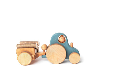 Wooden Tractor Toy - Best Brushes