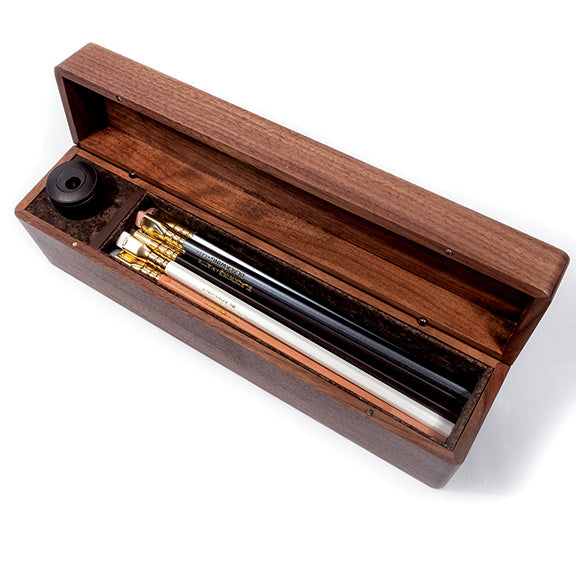 Walnut Box of Pencils