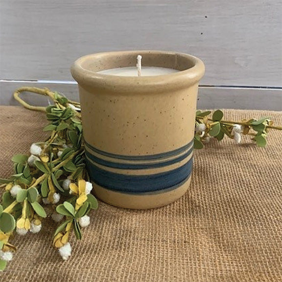 Yellowware Candle Crock